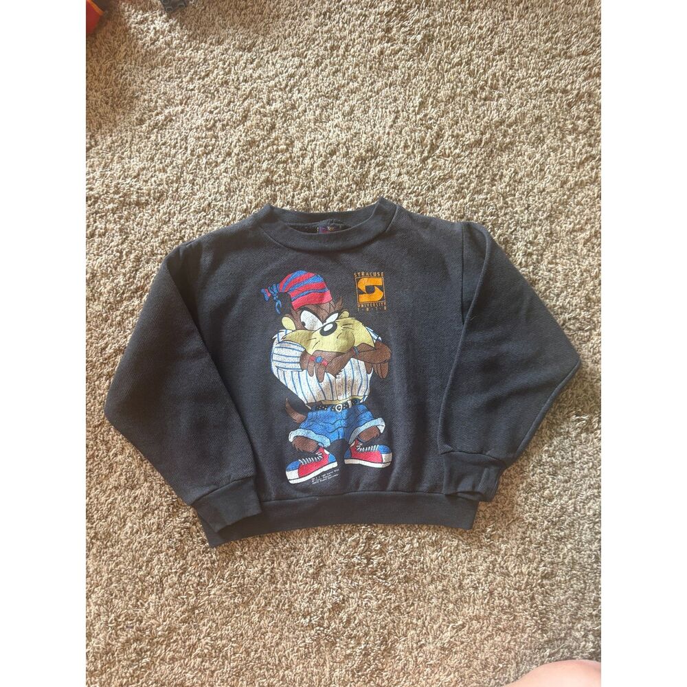 Vtg 1993 Tasmanian Devil Syracuse University kids sweatshirt